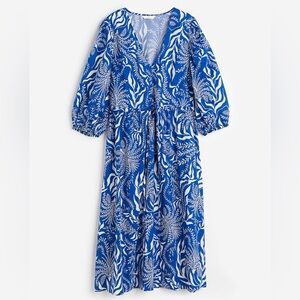 SOLD •H&M blue&white dress•